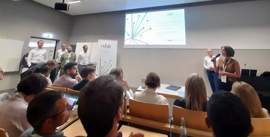 The picture shows a presentation at the CoRDI 2025.