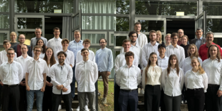 The picture shows the students and supervisors of the design project.