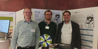 BdM_12-2025-1.png The picture shows Alexander Behr, Hendrik Borgelt and Norbert Kockmann at the NFDI4Cat Summit.